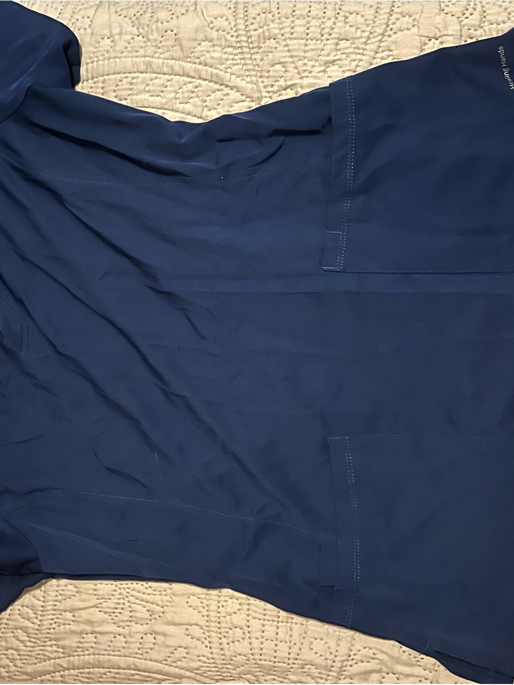healing hands Navy Lightweight Women's scrub Top